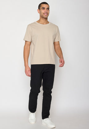 Latte: Lässiges T-Shirt aus Bio-Baumwolle für Herren [10923]