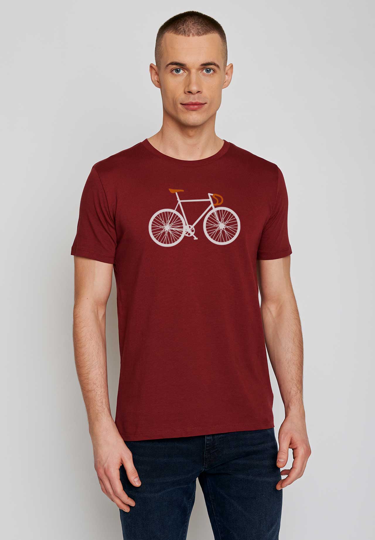 Burgundy: Sportliches T-Shirt aus Bio-Baumwolle für Herren [10]