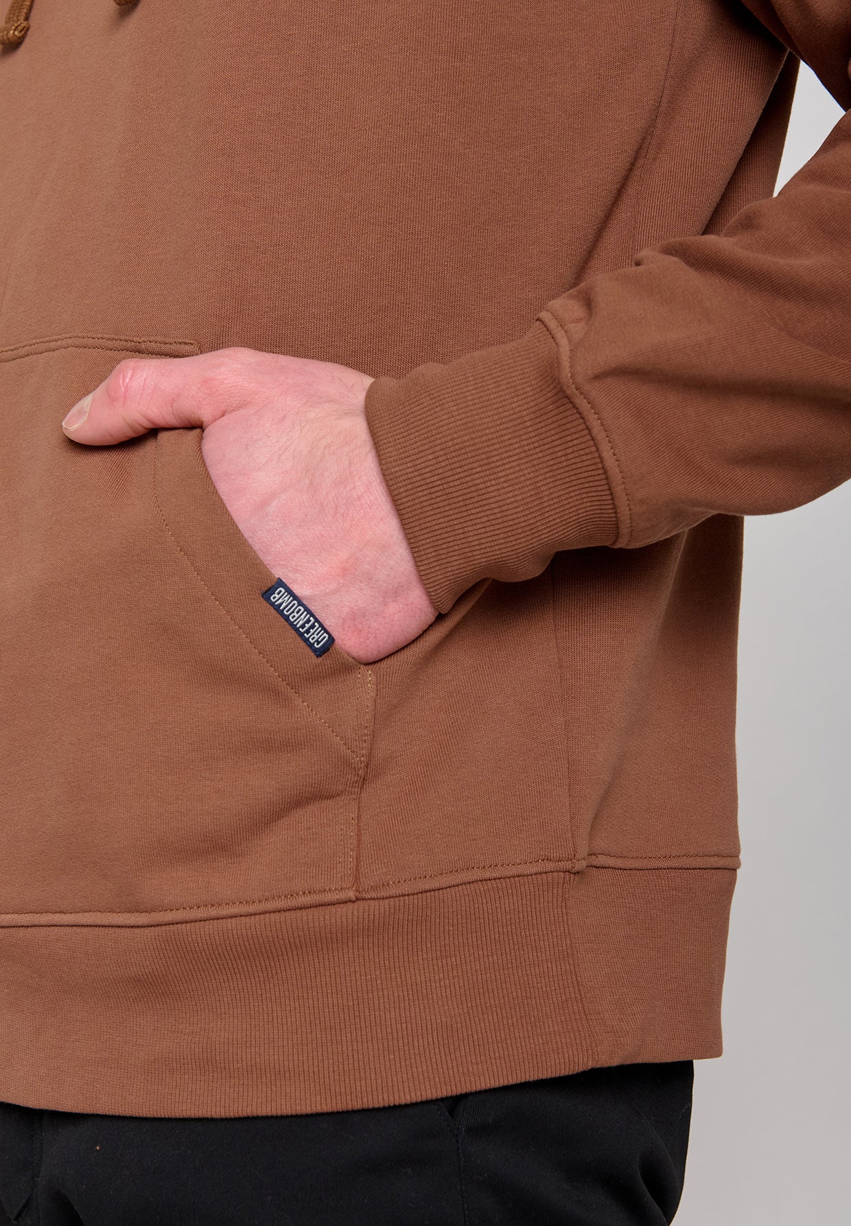 Wood Bark: Gemütlicher Hoodie aus Bio-Baumwolle für Herren [11104]