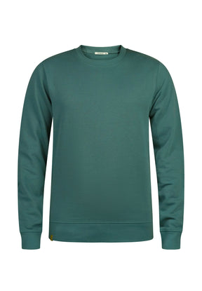 Jungle Green: Gemütliches Sweatshirt aus Bio-Baumwolle für Herren [11115]
