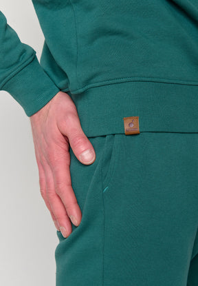 Jungle Green: Gemütliches Sweatshirt aus Bio-Baumwolle für Herren [11117]