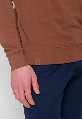 Wood Bark: Gemütliches Sweatshirt aus Bio-Baumwolle für Herren [11123]