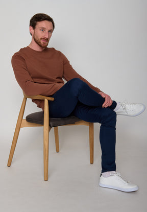 Wood Bark: Gemütliches Sweatshirt aus Bio-Baumwolle für Herren [11124]