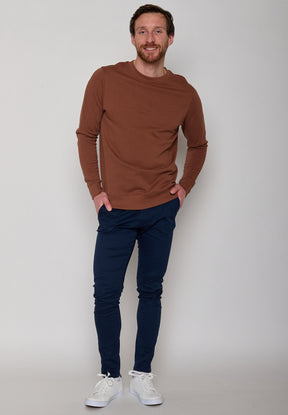 Wood Bark: Gemütliches Sweatshirt aus Bio-Baumwolle für Herren [11125]