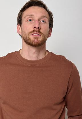 Wood Bark: Gemütliches Sweatshirt aus Bio-Baumwolle für Herren [11126]