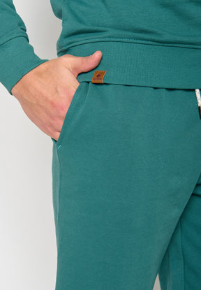 Jungle Green: Gemütliche Jogginghose aus Bio-Baumwolle für Herren [11134]