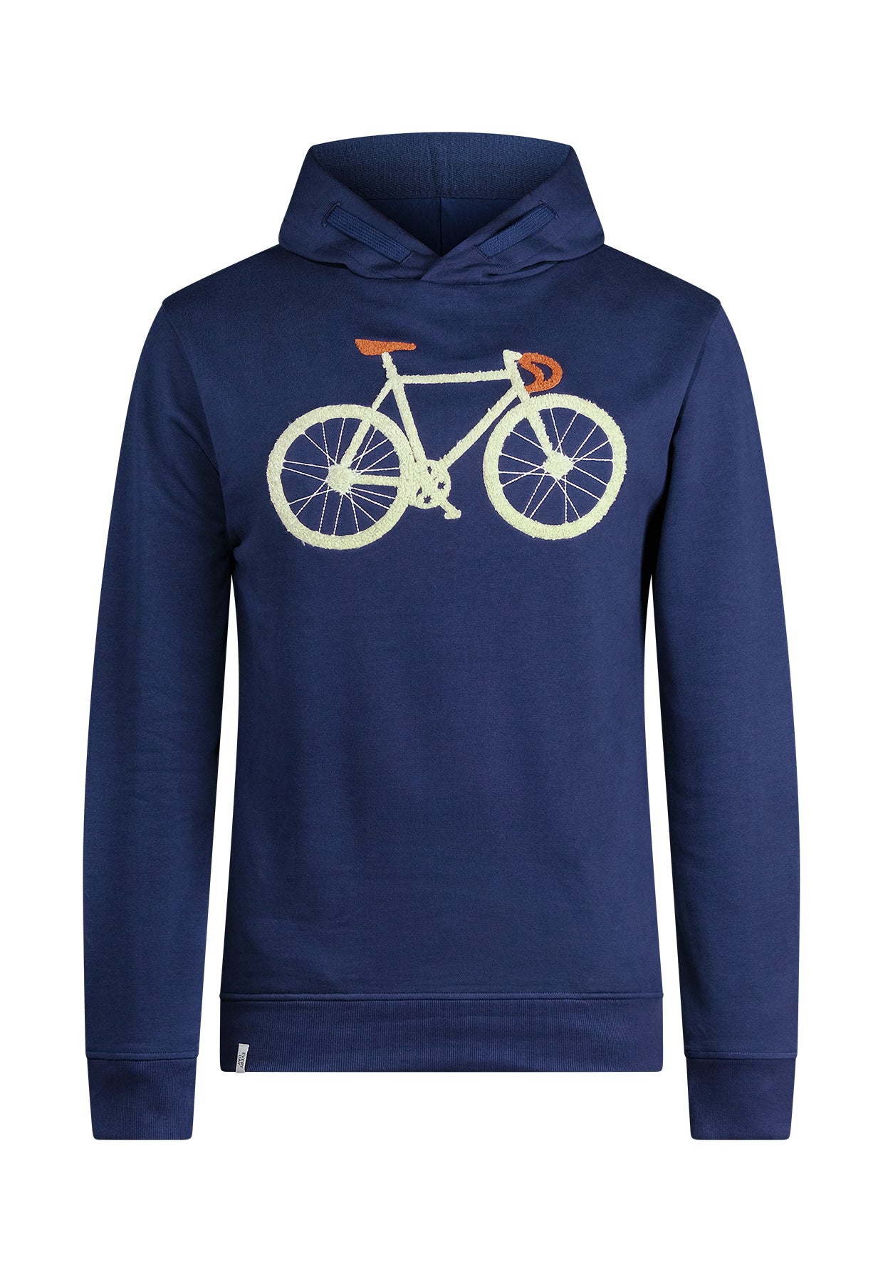 Navy: Kuschliger Hoodie aus Bio-Baumwolle für Herren [11143]