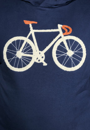 Navy: Kuschliger Hoodie aus Bio-Baumwolle für Herren [11144]