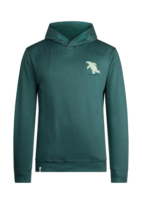 Jungle Green: Kuschliger Hoodie aus Bio-Baumwolle für Herren [11149]