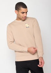 Latte: Gemütliches Sweatshirt aus Bio-Baumwolle für Herren [11175]