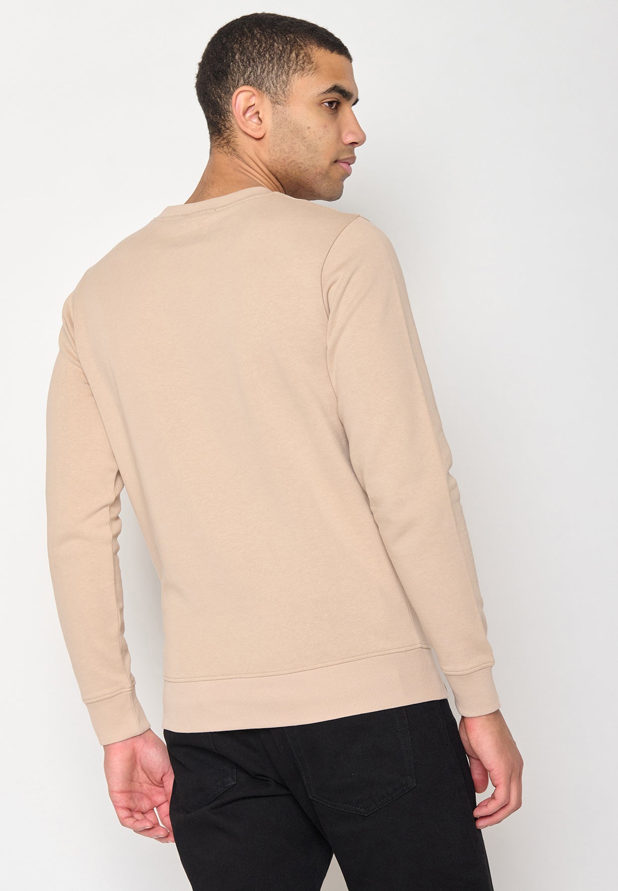 Latte: Gemütliches Sweatshirt aus Bio-Baumwolle für Herren [11176]