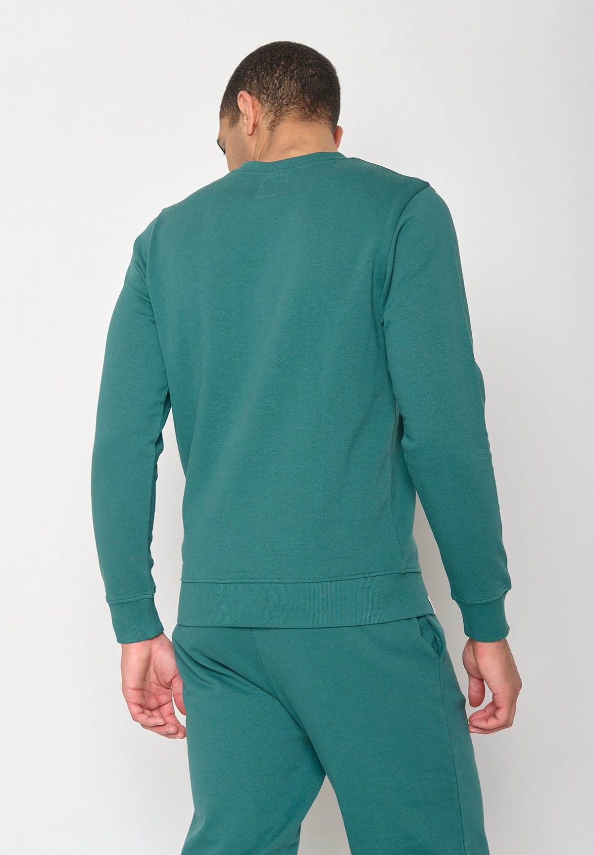 Jungle Green: Gemütliches Sweatshirt aus Bio-Baumwolle für Herren [11181]