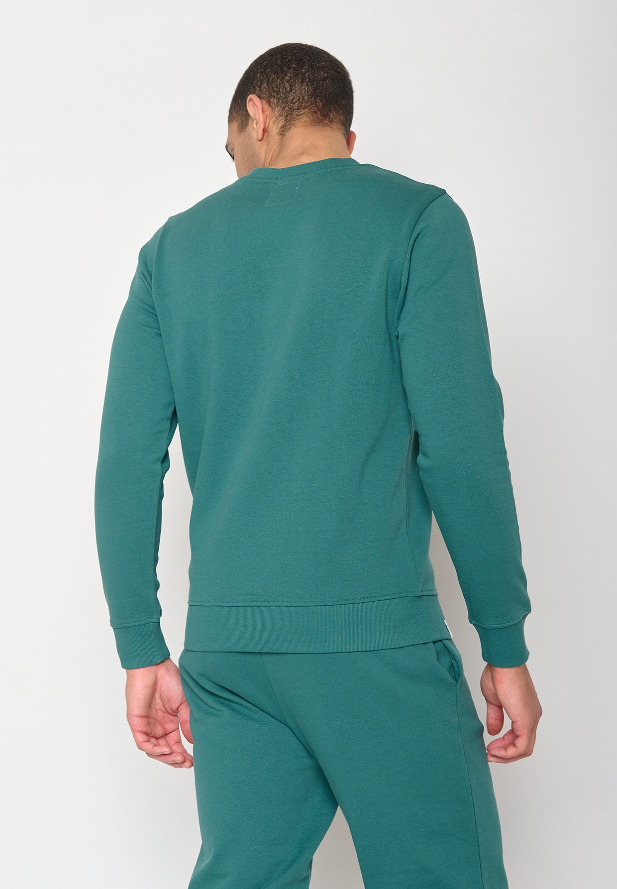 Jungle Green: Gemütliches Sweatshirt aus Bio-Baumwolle für Herren [11181]