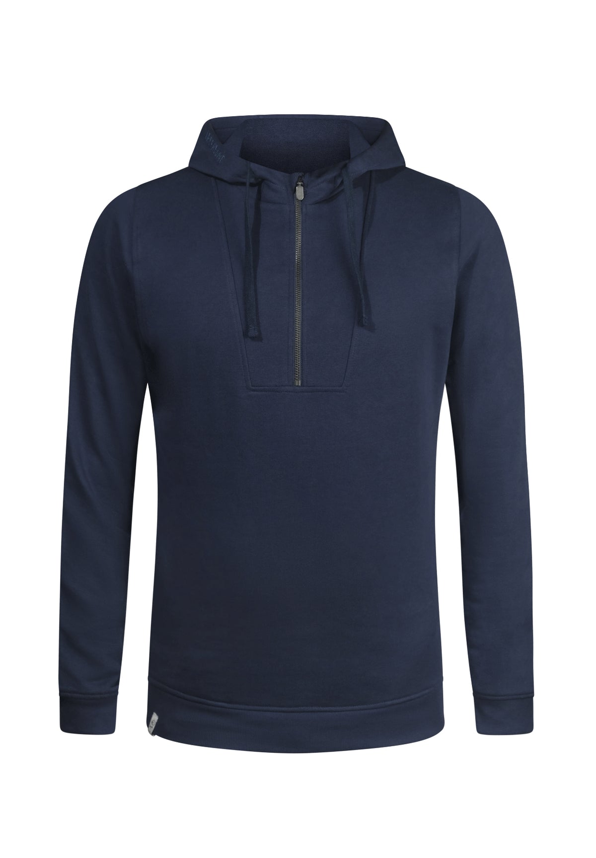 Navy: Lässiger Half-Zip aus Bio-Baumwolle für Herren [11183]