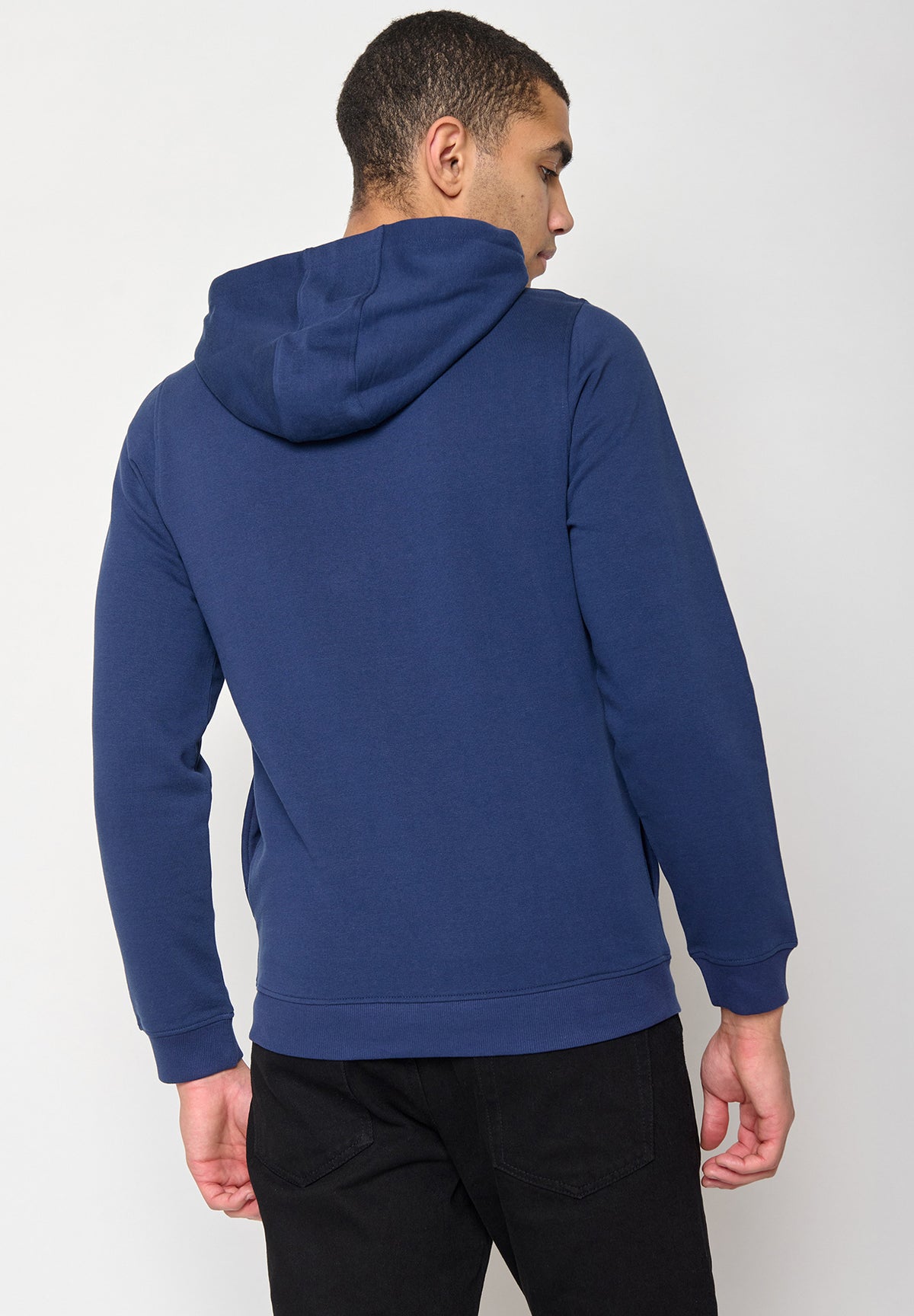 Navy: Lässiger Half-Zip aus Bio-Baumwolle für Herren [11188]