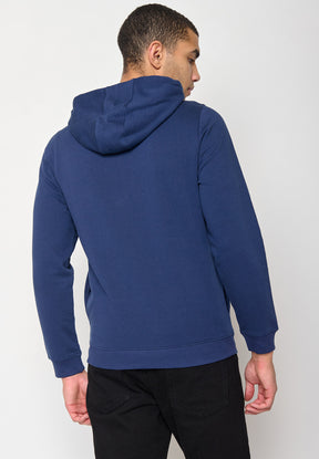 Navy: Lässiger Half-Zip aus Bio-Baumwolle für Herren [11188]