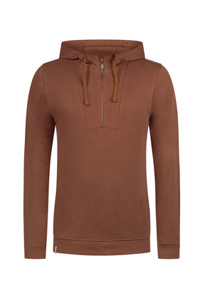 Wood Bark: Lässiger Half-Zip aus Bio-Baumwolle für Herren [11190]