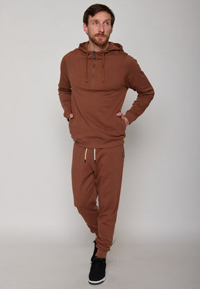 Wood Bark: Lässiger Half-Zip aus Bio-Baumwolle für Herren [11193]