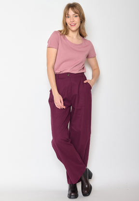 Old Rose: Sportliches T-Shirt aus Bio-Baumwolle für Damen [11242]