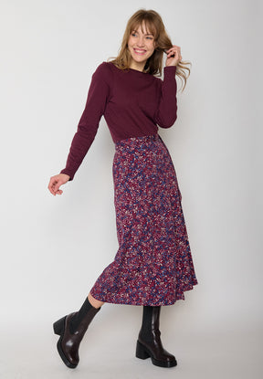 Velvet Rain: Sportliches Longsleeve aus Bio-Baumwolle für Damen [11249]