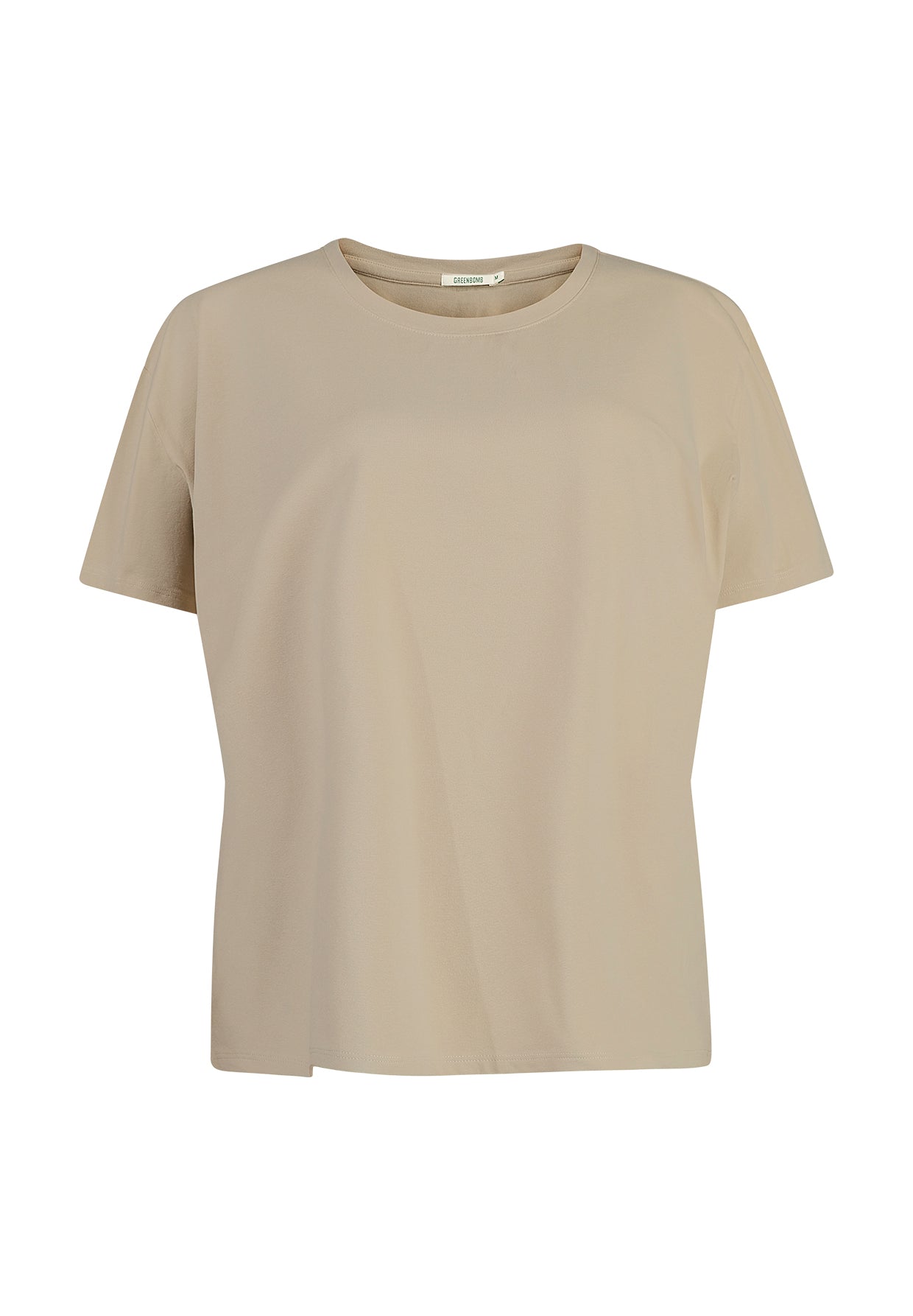 Braun:  Lässiges T-Shirt aus Bio-Baumwoll Mix für Damen [11273]