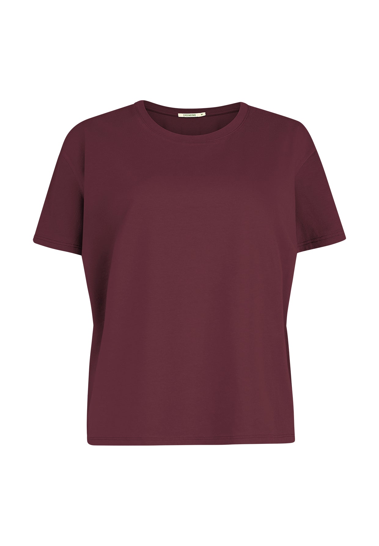Rot:  Lässiges T-Shirt aus Bio-Baumwoll Mix für Damen [11277]
