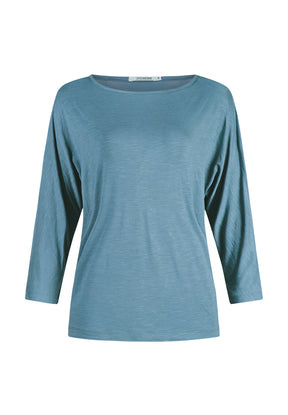 Steelblue: Gemütliches Longsleeve aus Viskose (LENZING™ ECOVERO™) Mix für Damen [11297]