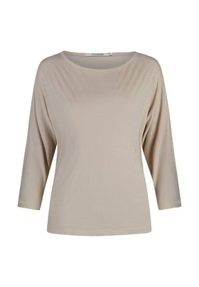Latte: Gemütliches Longsleeve aus Viskose (LENZING™ ECOVERO™) Mix für Damen [11302]