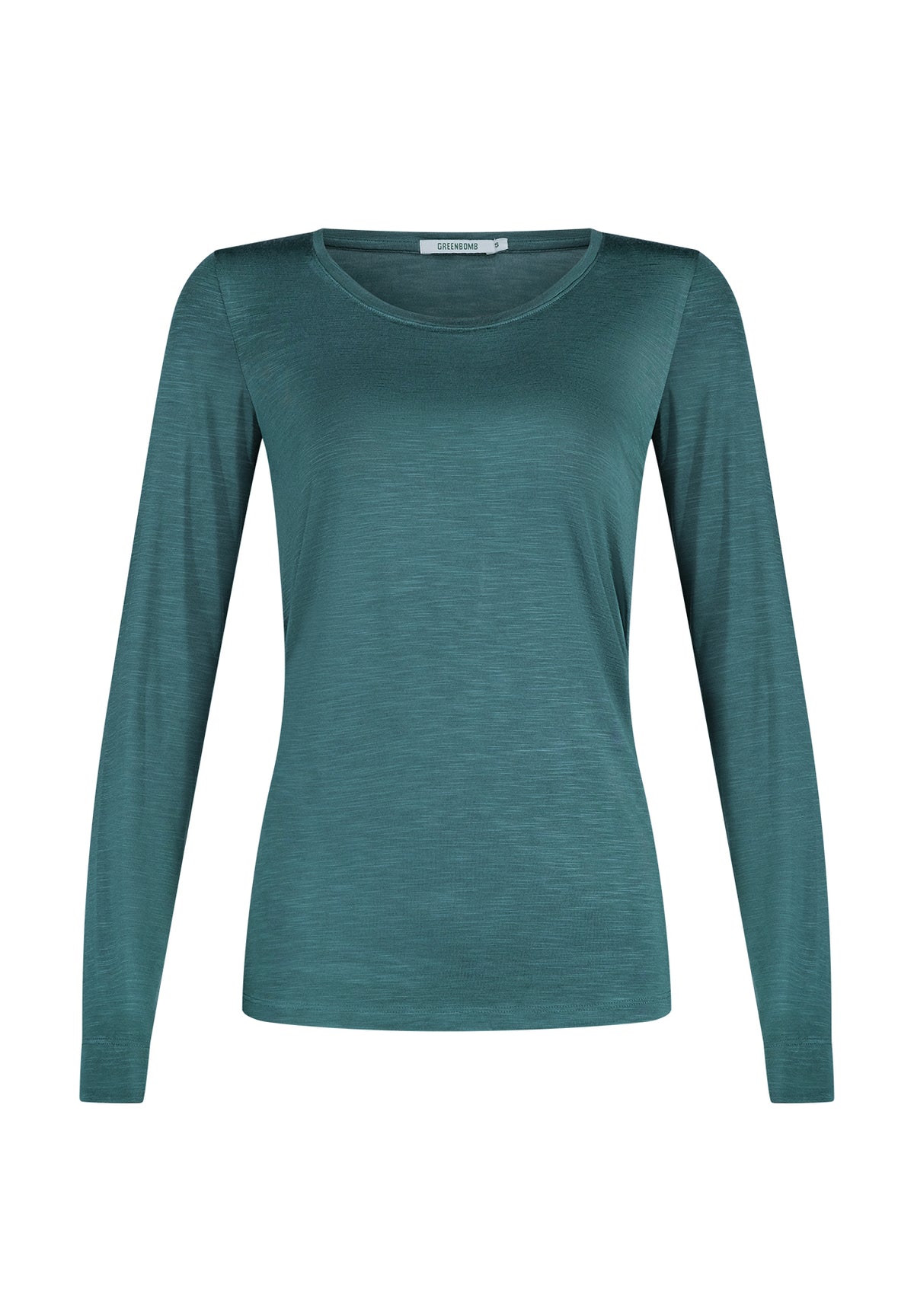 Jungle Green: Lässiges Longsleeve aus Viskose (LENZING™ ECOVERO™) Mix für Damen [11319]