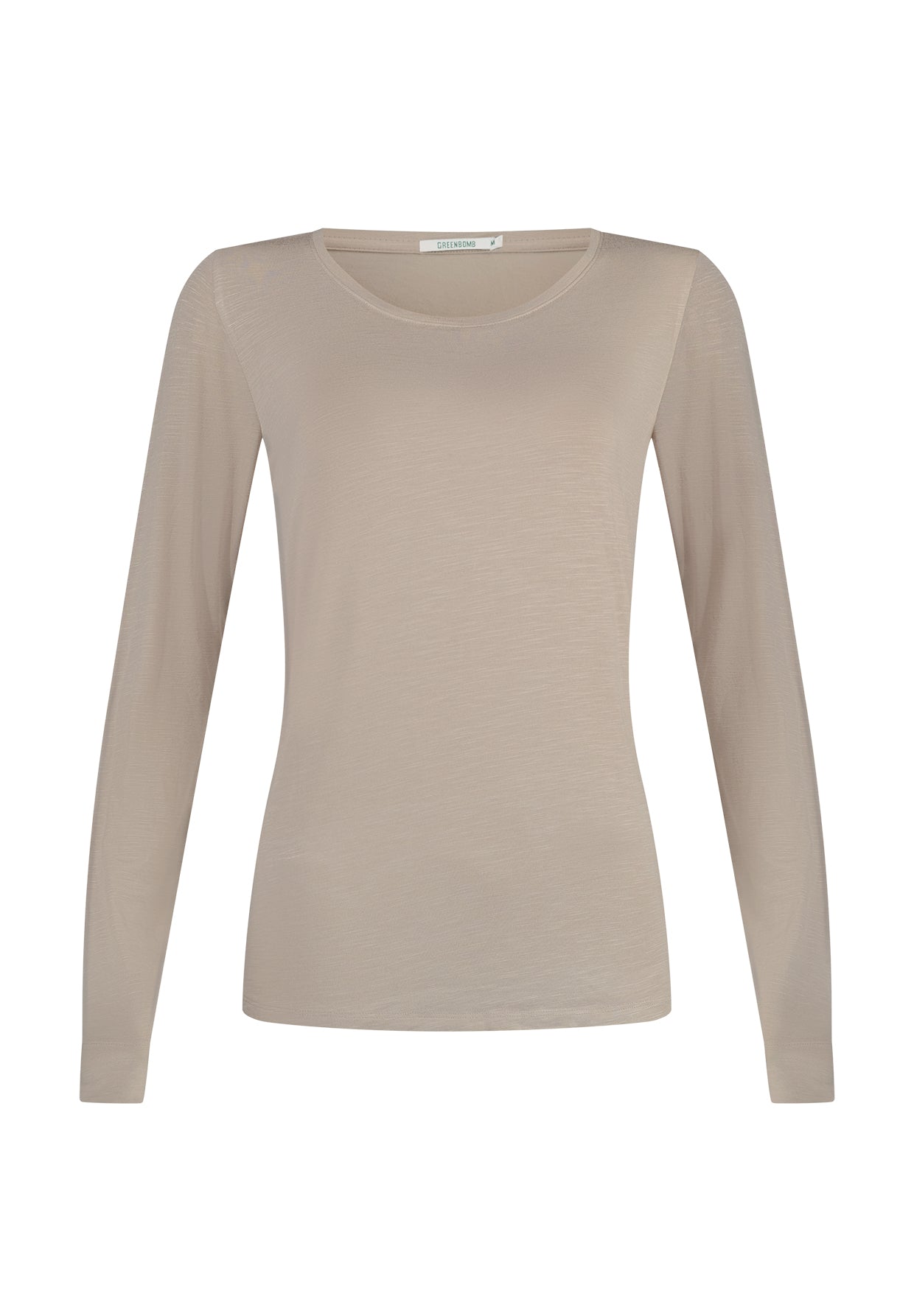 Latte: Lässiges Longsleeve aus Viskose (LENZING™ ECOVERO™) Mix für Damen [11324]