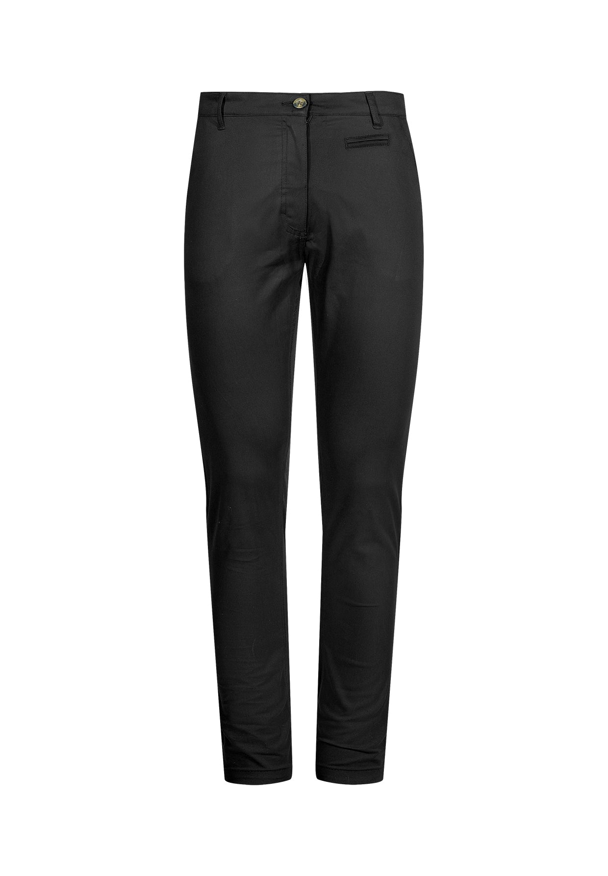 Schwarz:  Gemütliche Chino aus Bio-Baumwoll Mix für Damen [11424]