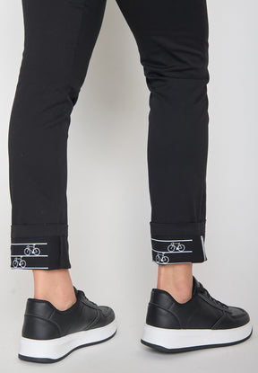 Schwarz:  Gemütliche Chino aus Bio-Baumwoll Mix für Damen [11426]