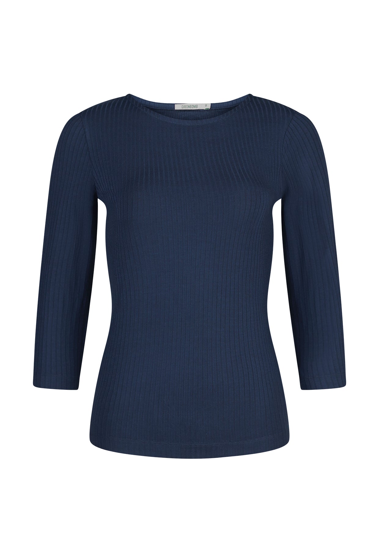Navy: Sportliches Longsleeve aus LENZING™ TENCEL™ Mix für Damen [11452]