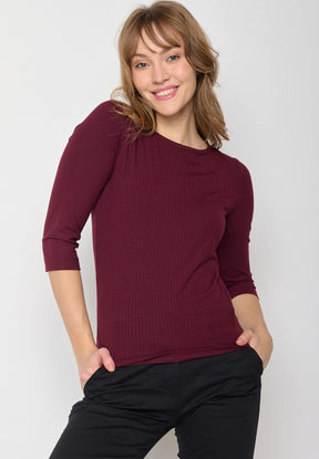 Velvet Rain: Sportliches Longsleeve aus LENZING™ TENCEL™ Mix für Damen [11461]