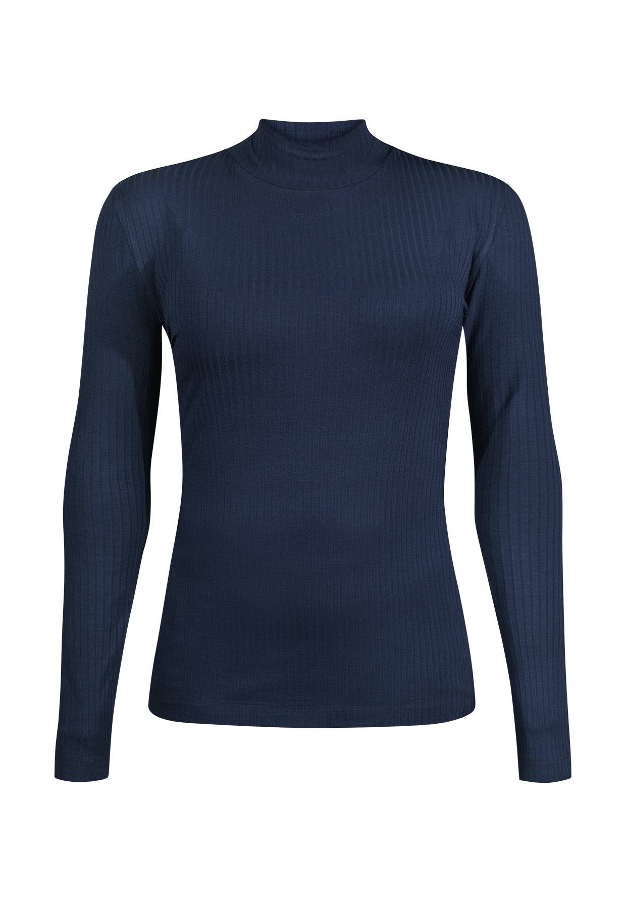 Navy: Lässiges Longsleeve aus LENZING™ TENCEL™ Mix für Damen [11467]