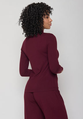 Velvet Rain: Lässiges Longsleeve aus LENZING™ TENCEL™ Mix für Damen [11473]