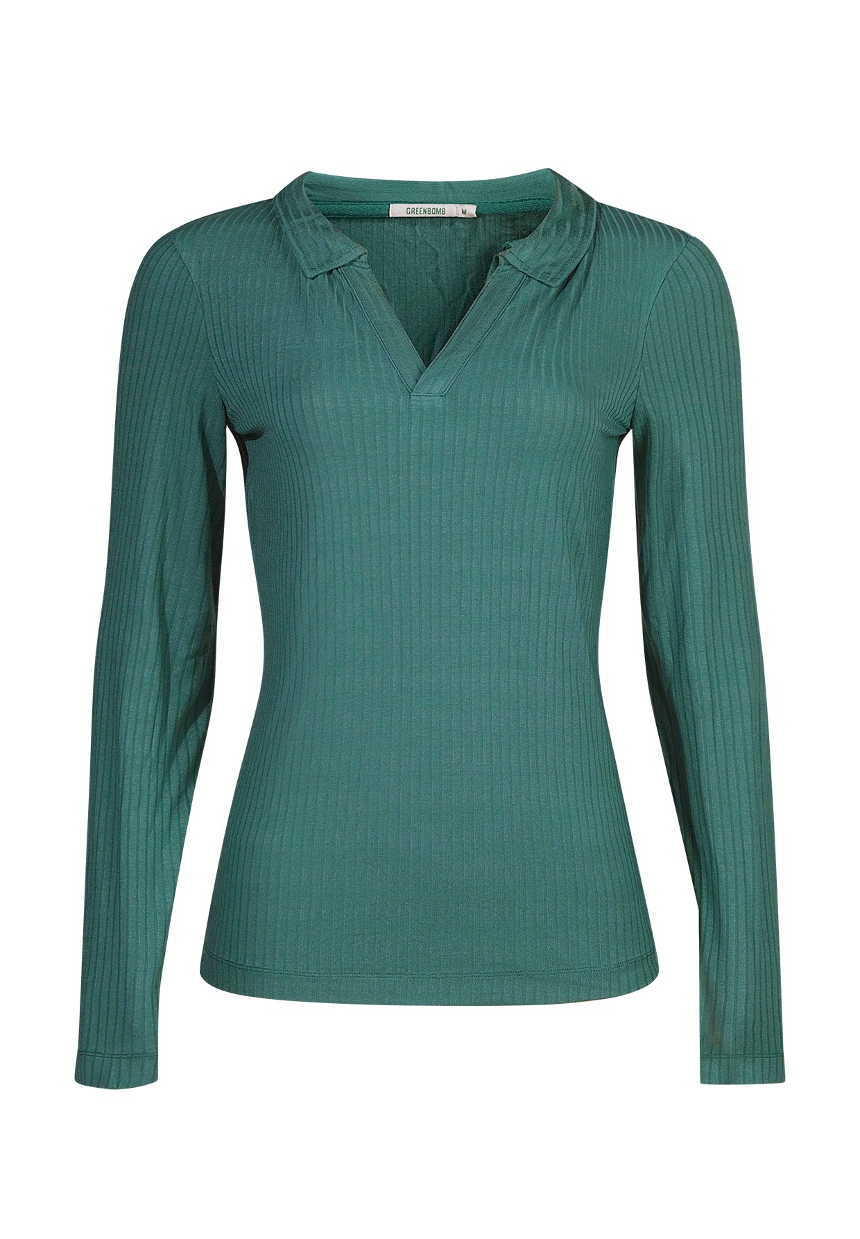 Grün:  Elegantes Longsleeve aus LENZING™ Tencel für Damen [11477]