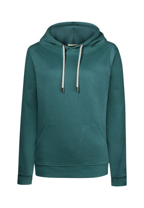Grün:  Gemütlicher Hoodie aus Bio-Baumwolle für Damen [11652]