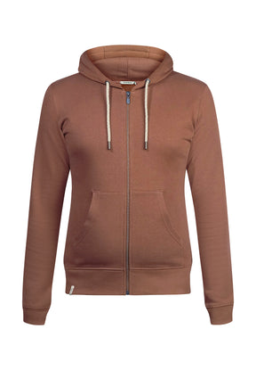 Wood Bark: Gemütliche Zipjacke aus Bio-Baumwolle für Damen [11661]