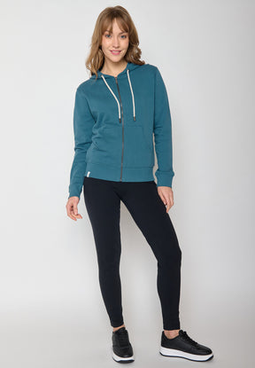 Blue Stone: Gemütliche Zipjacke aus Bio-Baumwolle für Damen [11667]