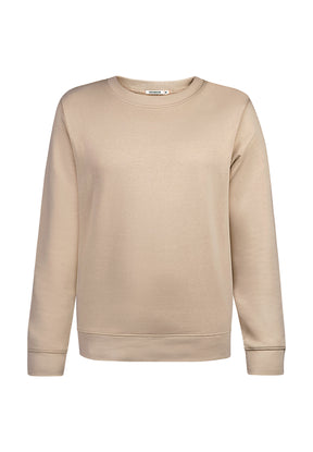 Braun:  Gemütliches Sweatshirt aus Bio-Baumwolle für Damen [11670]