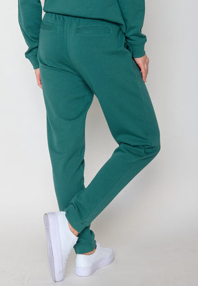 Jungle Green: Gemütliche Jogginghose aus Bio-Baumwolle für Damen [11679]