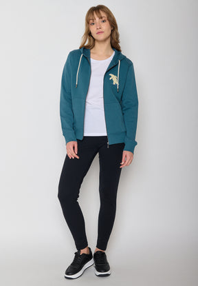 Blue Stone: Gemütliche Zipjacke aus Bio-Baumwolle für Damen [11695]
