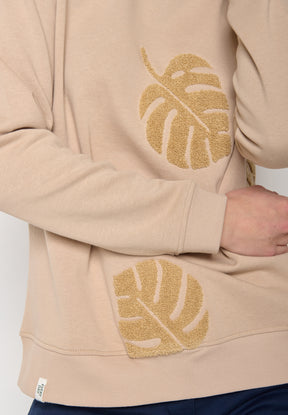 Latte: Gemütliches Sweatshirt aus Bio-Baumwolle für Damen [11721]