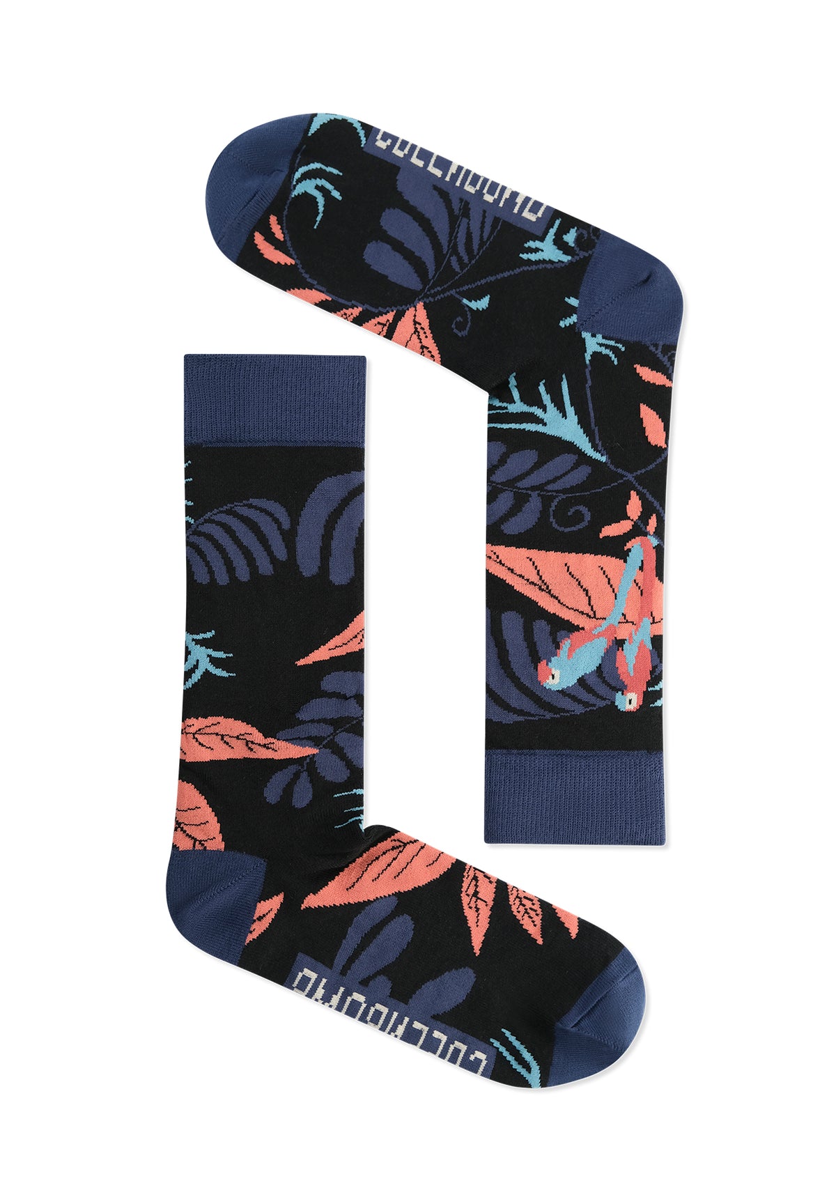 Blau:  Lässige Socken aus Bio-Baumwoll Mix für Unisex [11727]