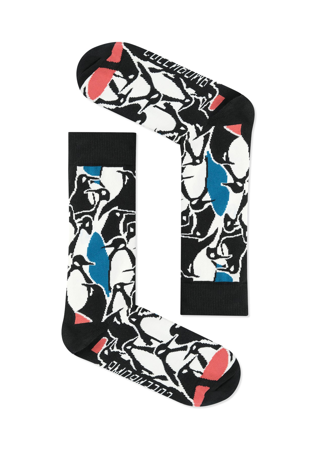 Black: Lässige Socken aus Bio-Baumwoll Mix für Unisex [11731]