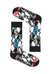 Black: Lässige Socken aus Bio-Baumwoll Mix für Unisex [11731]