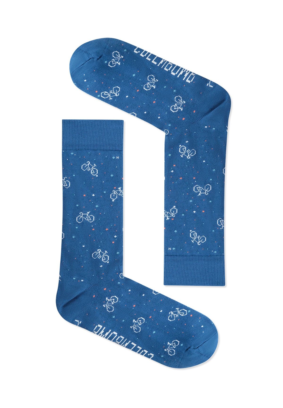 Blau:  Lässige Socken aus Bio-Baumwoll Mix für Unisex [11733]