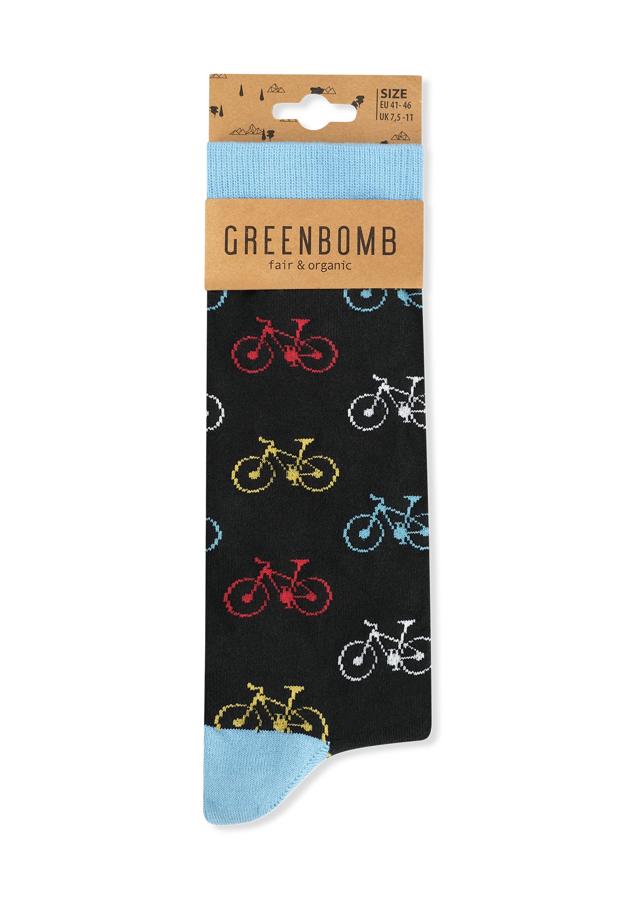 Schwarz:  Lässige Socken aus Bio-Baumwoll Mix für Unisex [11736]