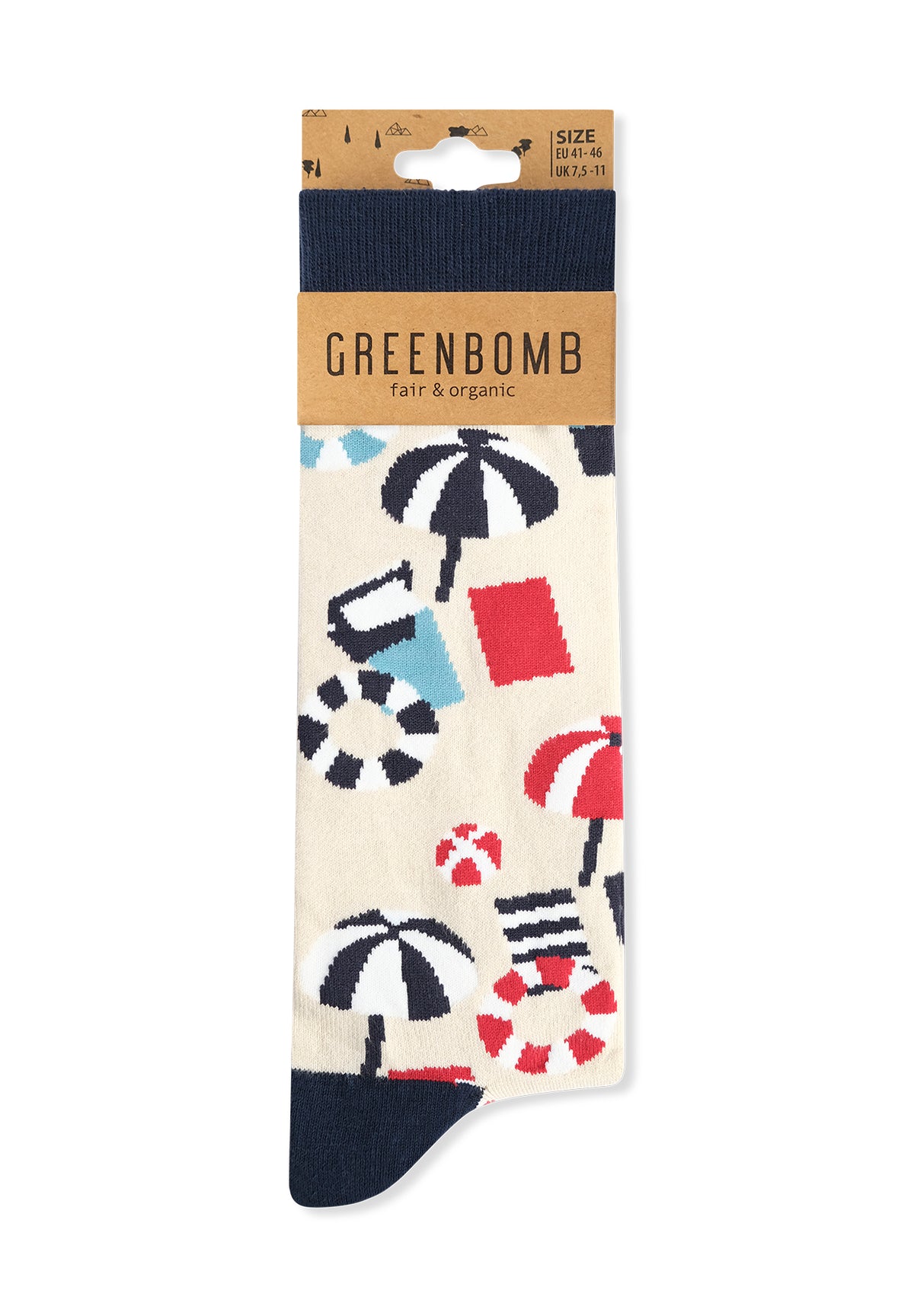 Gelb:  Lässige Socken aus Bio-Baumwoll Mix für Unisex [11738]